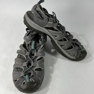 Keen Womens Whisper 1022814 Gray Drawstring Hiking Sandals Size 8